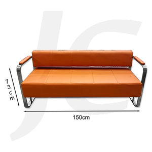 Waiting Sofa Orange Silver 150x50x73cm J34SOK