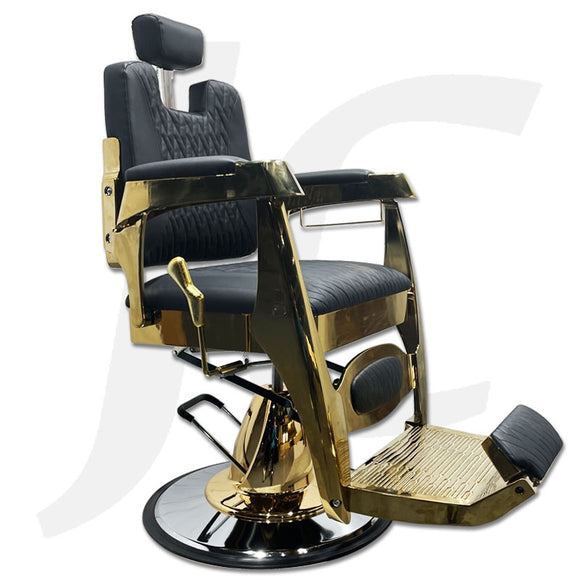 Barber Chair Luxury Golden Black Razor Style 9190 J34CLG