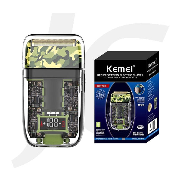 [USB Charger Not Included] KEMEI Reciprocating Electric Shaver KM-TX7 J31KRE