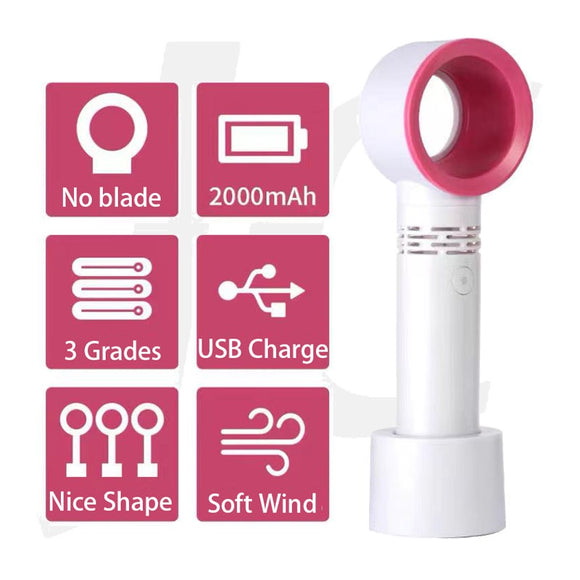 Mini Fan  For Lash Extension Without Blade Rechargeable Pink J73MWP