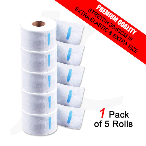 Premium Neck Strip Paper Extra Elastic Size Stretch 30-63cm 1 Pack of 5 Rolls J24N51