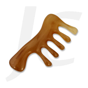 Resin Massage Claw Comb "Five Teeth" Brown J53FTB