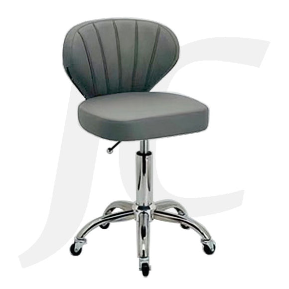 Stool With Shell Back Grey 1239-G J34SWG