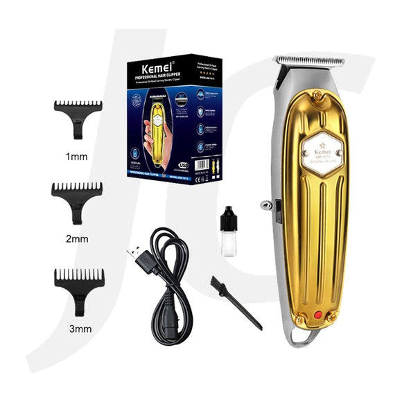 [USB Charger Not Included] KEMEI Professional Oil Head Carving Electric Clipper KM-1973 J31ECK