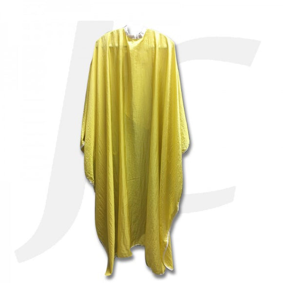 Extra Large Cutting Cape With Large Back Snap-joint Yellow J26ELY