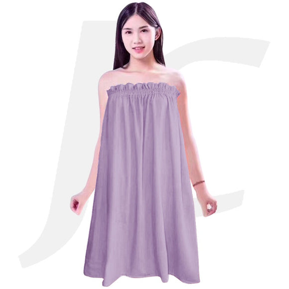 Customer Bath Skirt Robe Garment Light Purple J26BLP