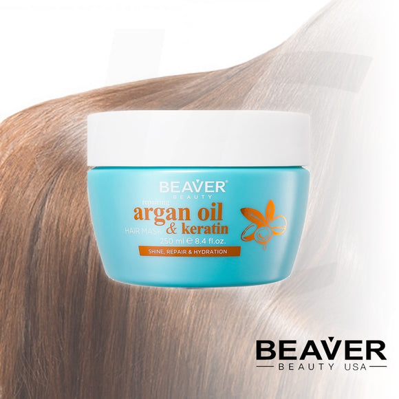 BEAVER Argan Oil & Keratin Hair Mask 250ml J14KHM