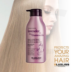 LUXLISSS Balancing Blond & Silver Sulfate-Free Shampoo 500ml J14SSB*