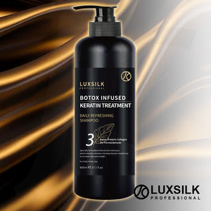 LUXSILK Keratin Botox Infused No.3 Daily Refreshing Shampoo 800ml J16LDS*