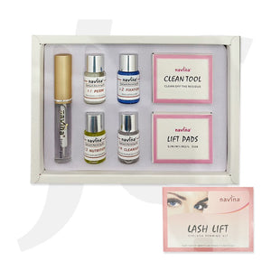Navina Lash Lift Eyelash Perming Kit Pink 7-in-1 J75PEY