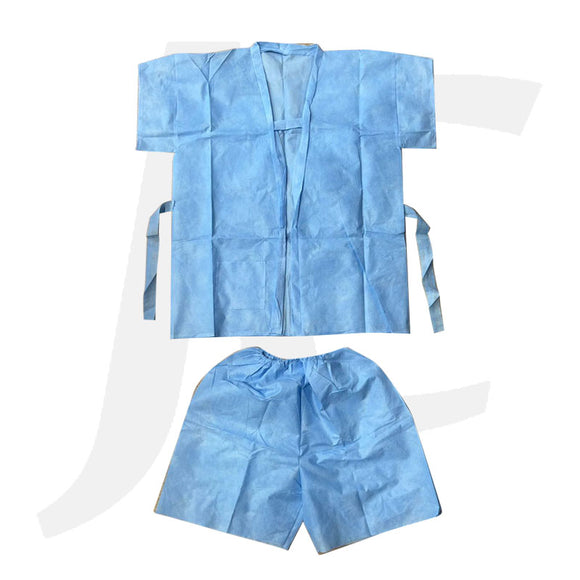 PPE Disposable Suit Short Sleeve With Shorts L 1pc J26RWB