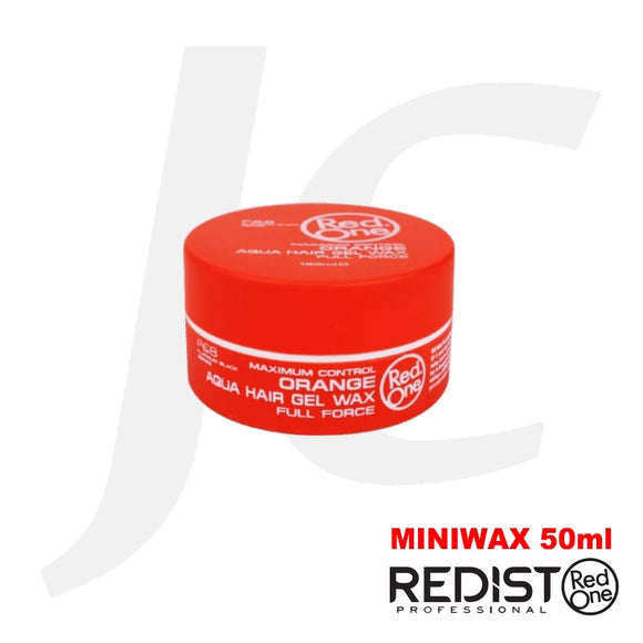 RedOne Aqua Hair Wax Mini ORANGE 50ml J13 R07*