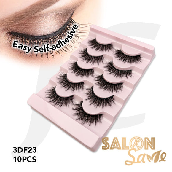 SALON Save Easy Self-adhesive Eyelash 3DF23 10pcs J72PCF*