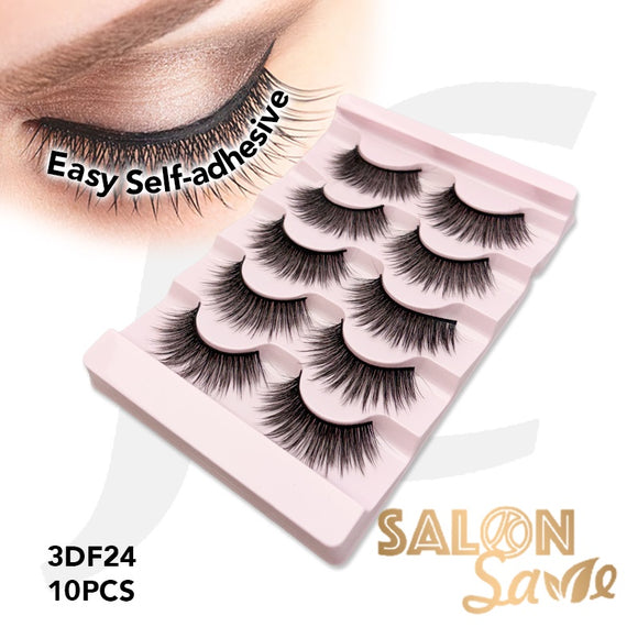 SALON Save Easy Self-adhesive Eyelash 3DF24 10pcs J72DFE*