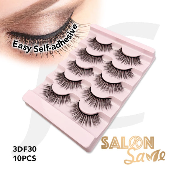 SALON Save Easy Self-adhesive Eyelash 3DF30 10pcs J72NSE*