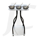 Salon Trolley Clear Acrylic Platform With Bowl and Brush T0146 J34THH