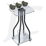 Salon Trolley Clear Acrylic Platform With Bowl and Brush T0146 J34THH