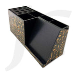 Scissors and Tools Holder Tray With Phone Holder Black Gold J27PCT