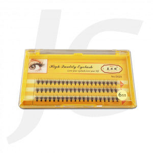 Semi Eyelash MSJ Synthetic Mink Yellow Box 0.10C 6mm J71 MJ6