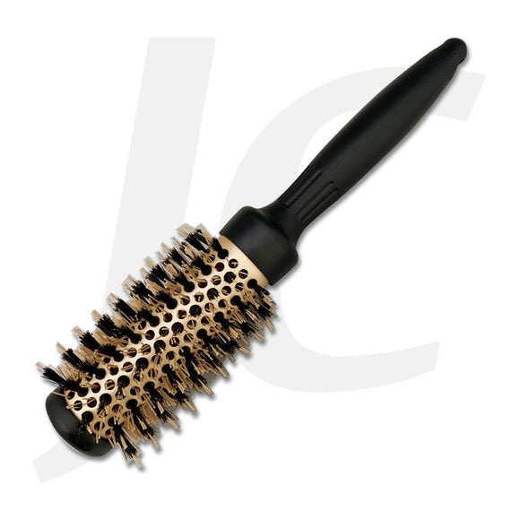 Round Brush With Bristle Black Gold 32mm J23LDA