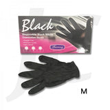 PPE Feixiang Black Gloves Powder Free Nitrile 100pcs Medium J21GBM