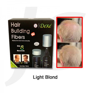 Dexe Hair Building Fibers Set 22g+100ml Light Blond J11HFL