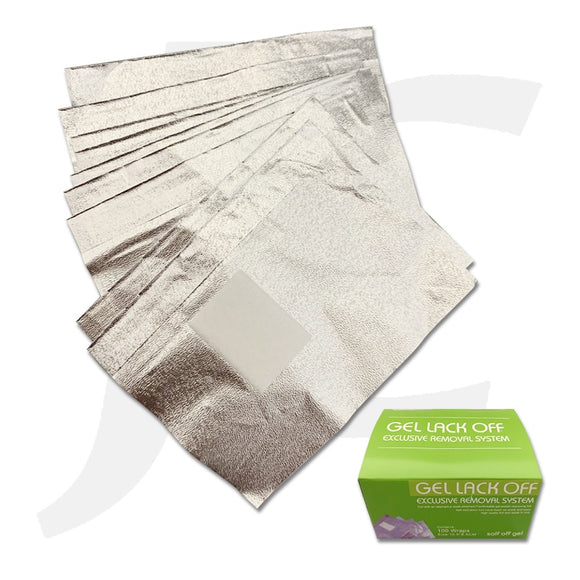 Gel Lack Off Foil With Cotton Pad For Gel Polish Remover 100pcs J81GLF