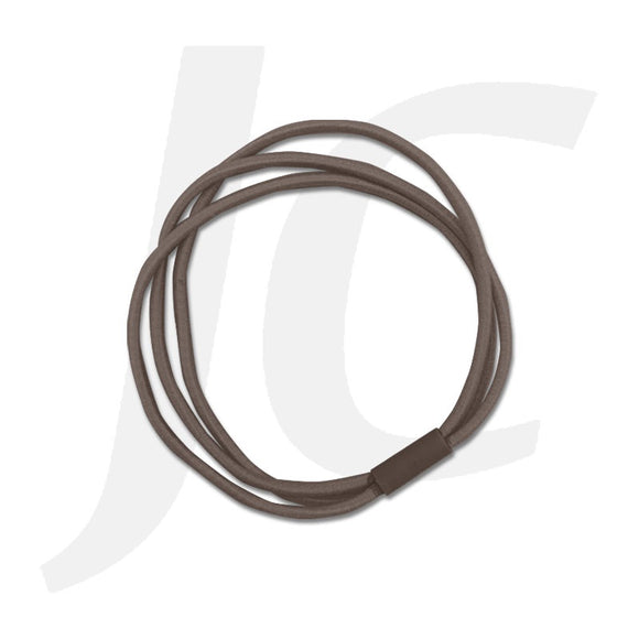 Three Ring Rubber Band Hair Tie Loose 1pc Ash Brown J21RSB