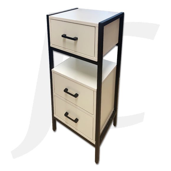 Free Stand Station Table Cabinet Black White 40x30x80cm J34SBW-