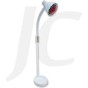 Infrared Heating Lamp Single With Solid Wave Base White J32SLB