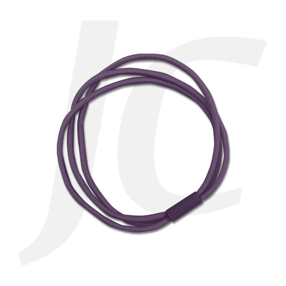 Three Ring Rubber Band Hair Tie Loose 1pc Violet J21RVL