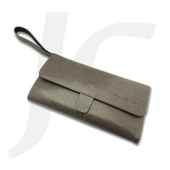 PuLuoMaSi Premium Soft Leather Tool Wallet Grey J27PLE