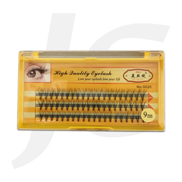 Semi Eyelash MSJ Synthetic Mink Yellow Box 0.10C 9mm J71 MJ9