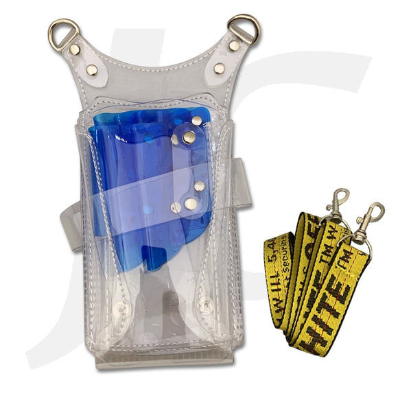 Clear Hairdresser Tool Pouch Blue Inner J27CTL