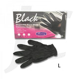 PPE Feixiang Black Gloves Powder Free Nitrile 100pcs Large J21GBL