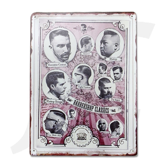 Barbershop Poster Metallic Vintage 3 J36MV3