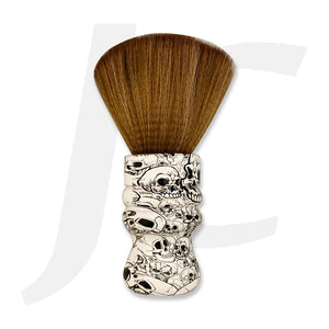 Neck Brush Skull Black White Two Ring J24WOR