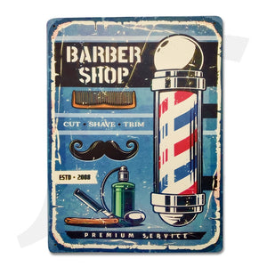 Barbershop Poster Metallic Vintage 1 J36MV1