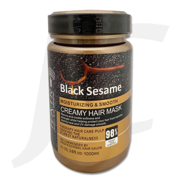Black Sesame Moisturizing Smooth Creamy Hair Mask 1000ml J14BMR