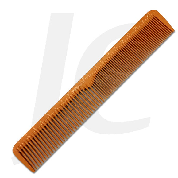 Termax Cutting Comb With Measurement Heat Proof Anti Static Brown 1008 J23A8B