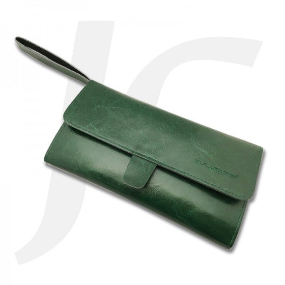 PuLuoMaSi Premium Soft Leather Tool Wallet Green J27PLG