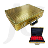 Aluminum Barber Tool Case 475x345x100mm Golden A298-G J27BGL