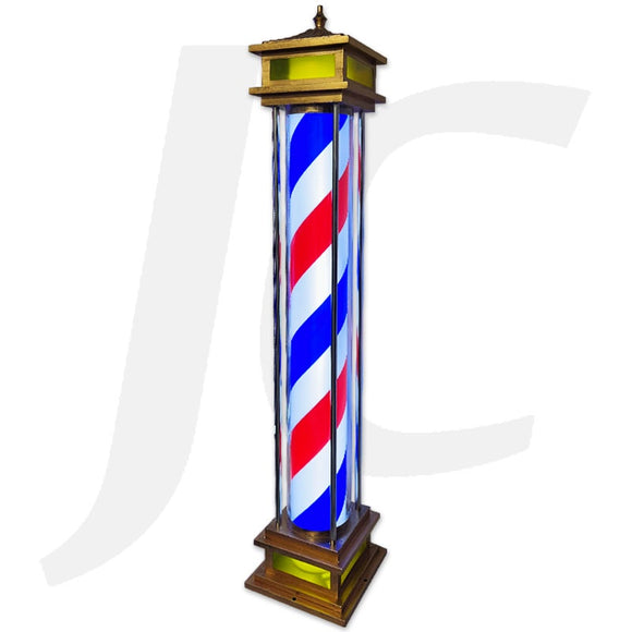 Barber Pole On Stand Temple Lamp Style Red Blue White J35TRB