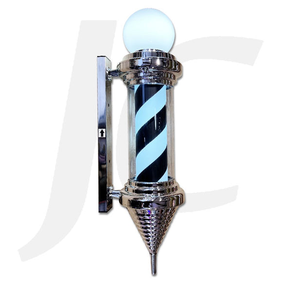 Barber Pole With Bulb and Cone Tail  Black White 78cm HJ-78B J35CTB