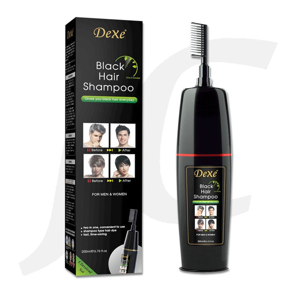 Dexe Black Hair Shampoo Comb 200ml J14BHC