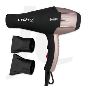 CHJ Pro 8900 Ioinc Blow Dryer Rose Gold Black J31CRG