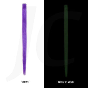 Clip In Synthetic Hair Extension Violet Glow In Dark 45cm 1pc J17VGD
