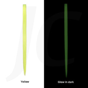 Clip In Synthetic Hair Extension Yellow Glow In Dark 45cm 1pc J17YGW
