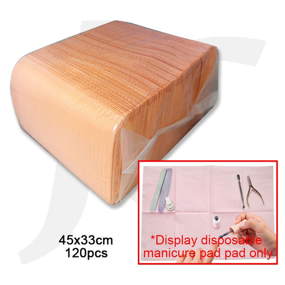 Disposable Manicure Table Paper Pad 45x33cm 120pcs Orange J64ORP