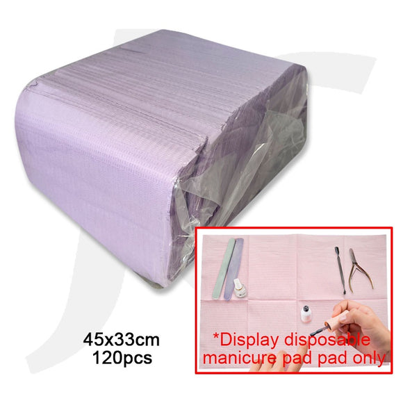 Disposable Manicure Table Paper Pad 45x33cm 120pcs Purple J64DPU